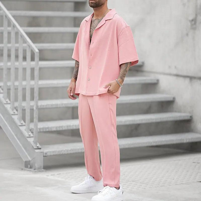 Summer Casual Shirt & Pants Set - MRC STORETopMy StoreSummer Casual Shirt & Pants Set - MRC STOREMRC STORECJTW179991503CXPinkL