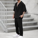Summer Casual Shirt & Pants Set - MRC STORETopMy StoreSummer Casual Shirt & Pants Set - MRC STOREMRC STORECJTW179991507GTBlackL