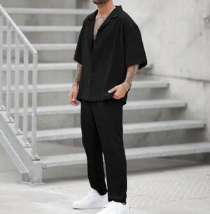 Summer Casual Shirt & Pants Set - MRC STORETopMy StoreSummer Casual Shirt & Pants Set - MRC STOREMRC STORECJTW179991507GTBlackL