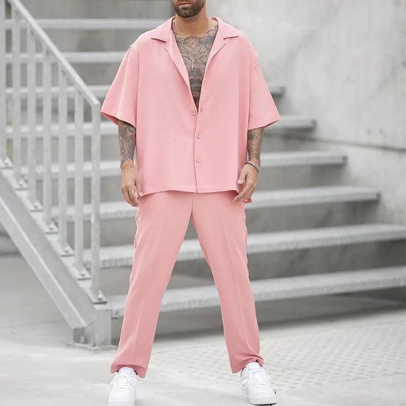 Summer Casual Shirt & Pants Set - MRC STORETopMy StoreSummer Casual Shirt & Pants Set - MRC STOREMRC STORECJTW179991503CXPinkL