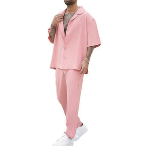 Summer Casual Shirt & Pants Set - MRC STORETopMy StoreSummer Casual Shirt & Pants Set - MRC STOREMRC STORECJTW179991503CXPinkL