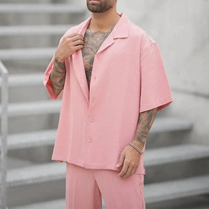 Summer Casual Shirt & Pants Set - MRC STORETopMy StoreSummer Casual Shirt & Pants Set - MRC STOREMRC STORECJTW179991503CXPinkL