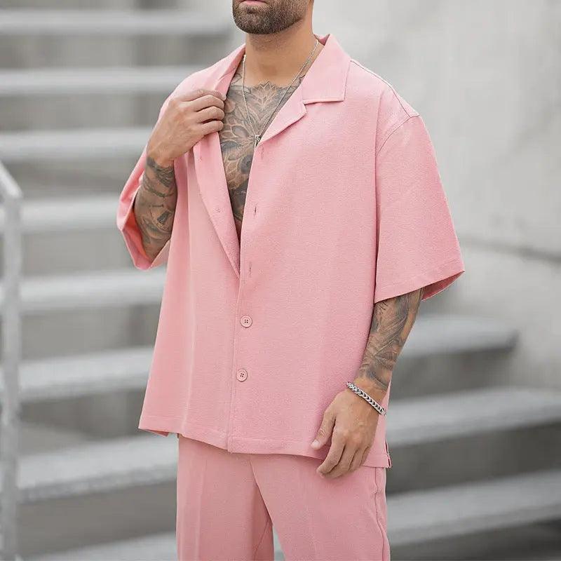 Summer Casual Shirt & Pants Set - MRC STORETopMy StoreSummer Casual Shirt & Pants Set - MRC STOREMRC STORECJTW179991503CXPinkL