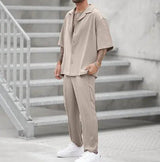 Summer Casual Shirt & Pants Set - MRC STORETopMy StoreSummer Casual Shirt & Pants Set - MRC STOREMRC STORECJTW179991513MNKhakiL