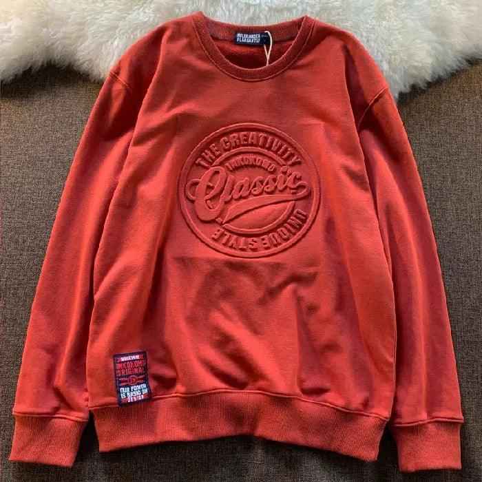 Textured Unisex Scale Sweater - MRC STORETopMy StoreTextured Unisex Scale SweaterMRC STORECJWY208808910JQRedL