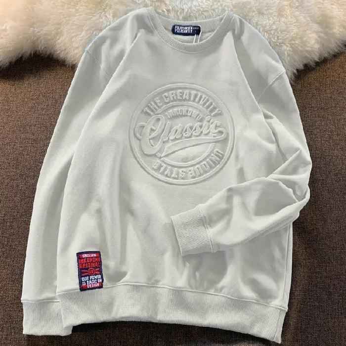 Textured Unisex Scale Sweater - MRC STORETopMy StoreTextured Unisex Scale SweaterMRC STORECJWY208808906FUWhiteL