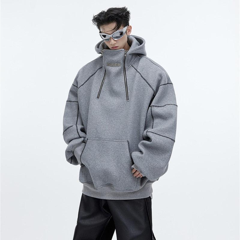 Three Dimensional Fleece Pullover Hoodie - MRC STORETopMy StoreThree Dimensional Fleece Pullover Hoodie - MRC STOREMRC STORECJWY192077405EVGreyL