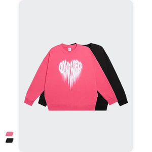 Unreal Heart Foam Print Crew Neck Sweatshirt - MRC STORETopMy StoreUnreal Heart Foam Print Crew Neck Sweatshirt - MRC STOREMRC STORECJYH140183303CXBlackL