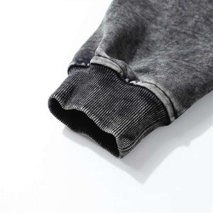 Vintage Black Acid Wash Hoodie with Embroidered Logo Patch - MRC STORETopMy StoreVintage Black Acid Wash Hoodie with Embroidered Logo Patch - MRC STOREMRC STORECJWY209581603CXBrownL