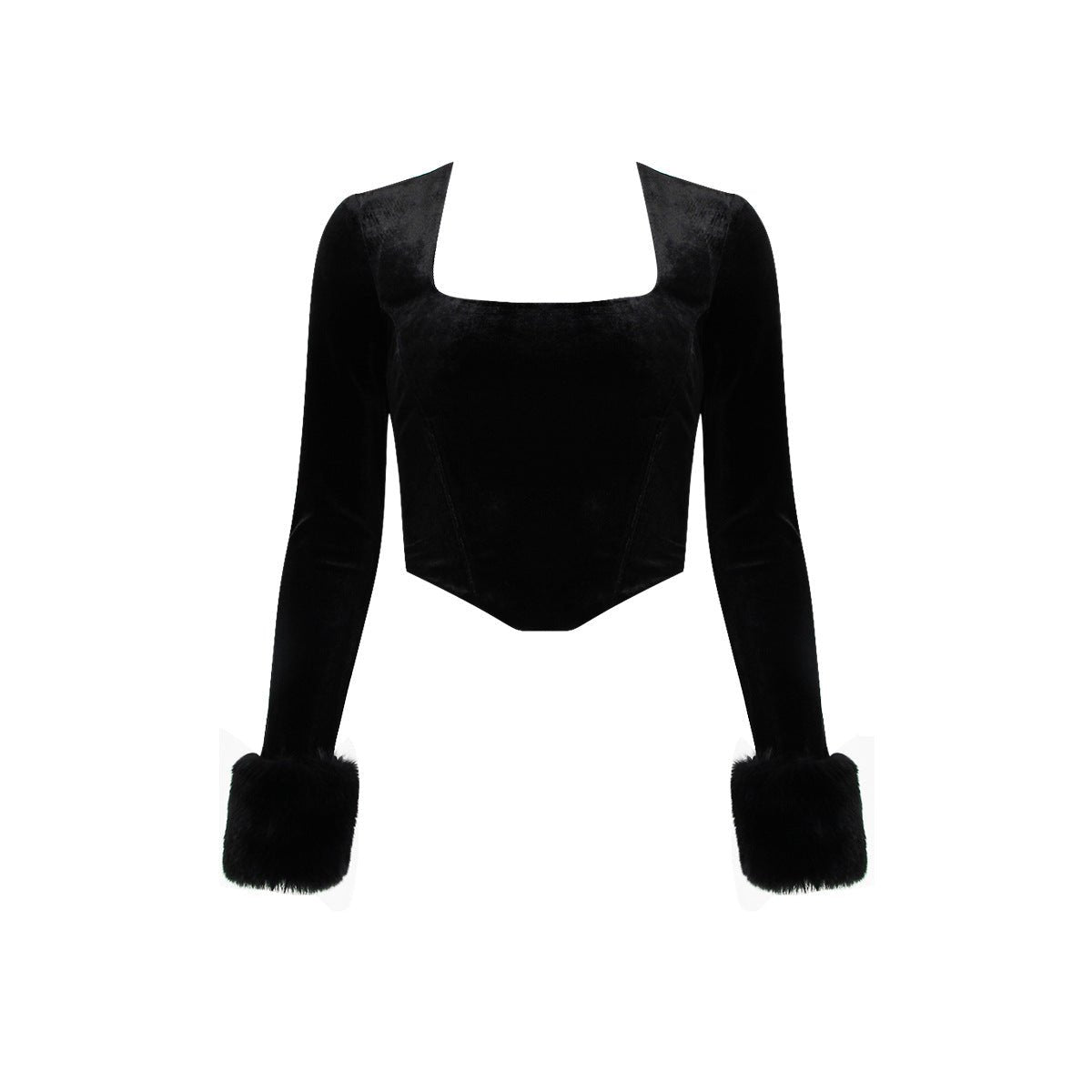 Women’s Crop Top - Square Collar Navel - MRC STORETopMy StoreWomen’s Crop Top - Square Collar Navel My Store MRC STORECJCS231900504DWBlackL