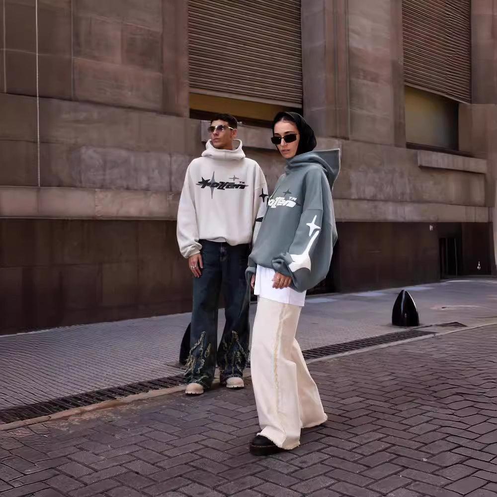 Y2G Printed Turtleneck Hoodie - MRC STORETopMy StoreY2G Printed Turtleneck Hoodie - MRC STOREMRC STORECJWY211501715OLGray GreenL