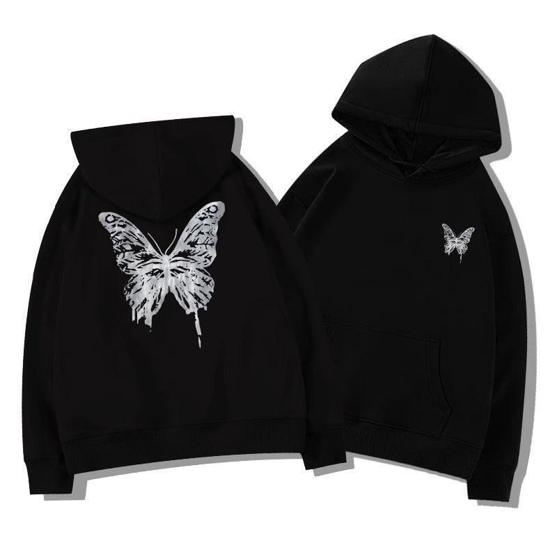 American Retro Butterfly Hoodie - MRC STORETopMy StoreAmerican Retro Butterfly Hoodie - MRC STOREMRC STORECJWY199943404DWBlack Without Velvet2XL