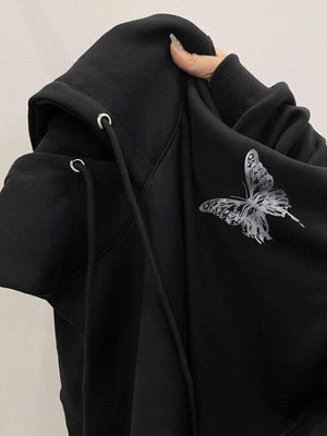 American Retro Butterfly Hoodie - MRC STORETopMy StoreAmerican Retro Butterfly Hoodie - MRC STOREMRC STORECJWY199943424XCWhite With Velvet2XL