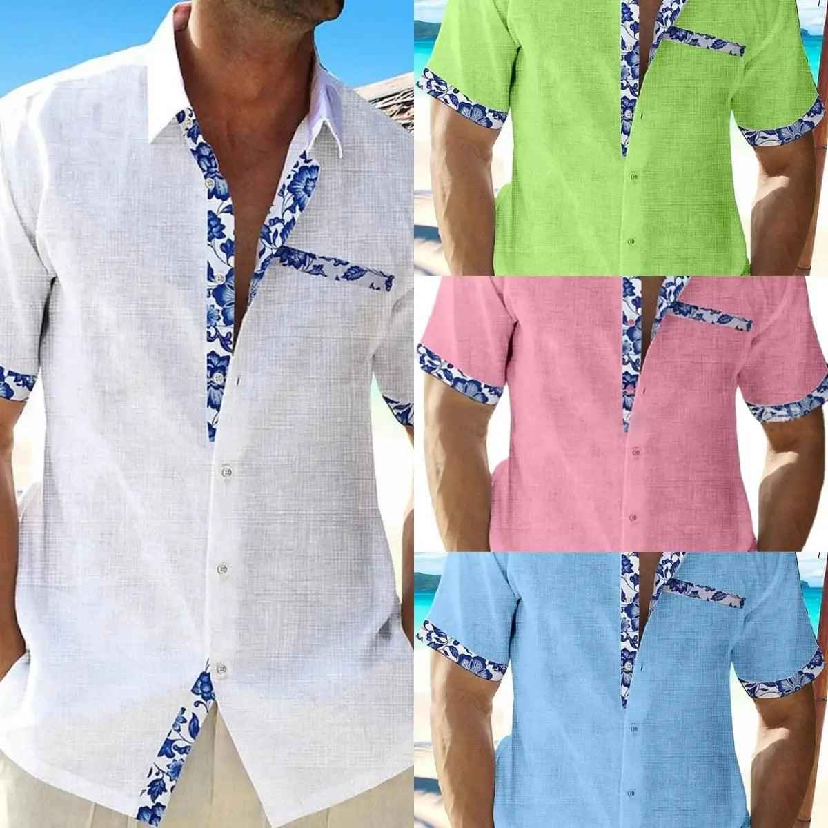 Relaxed Seaside Casual Shirt - MRC STOREtopMy StoreRelaxed Seaside Casual ShirtMRC STORECJDS1787504-Blue-2XLBlue2XL