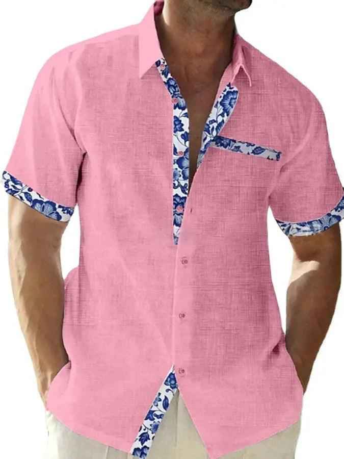 Relaxed Seaside Casual Shirt - MRC STOREtopMy StoreRelaxed Seaside Casual ShirtMRC STORECJDS1787504-Pink-2XLPink2XL