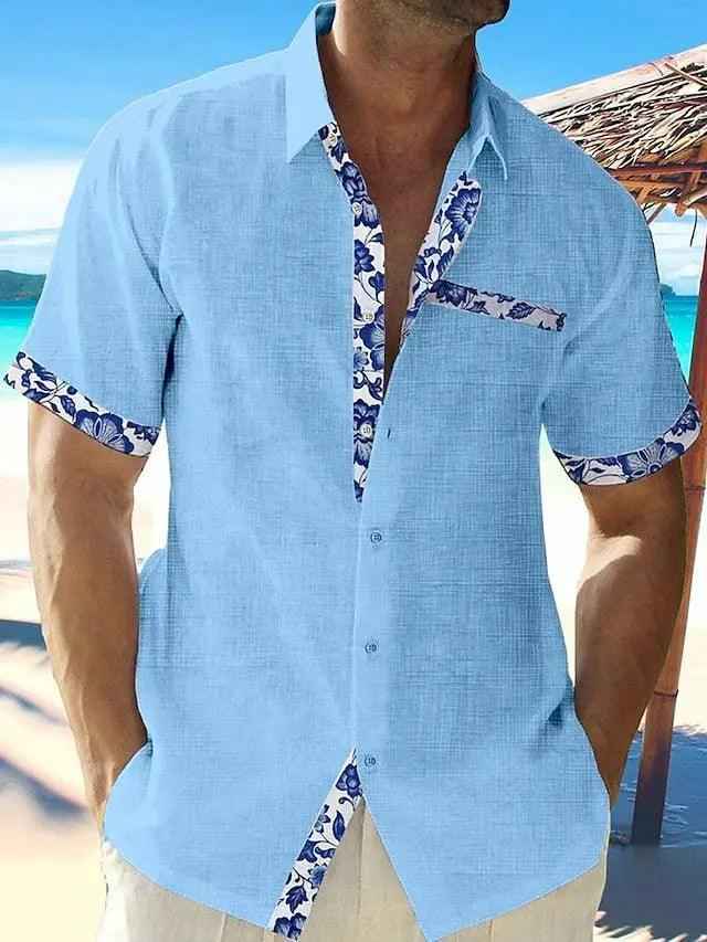 Relaxed Seaside Casual Shirt - MRC STOREtopMy StoreRelaxed Seaside Casual ShirtMRC STORECJDS1787504-Blue-2XLBlue2XL