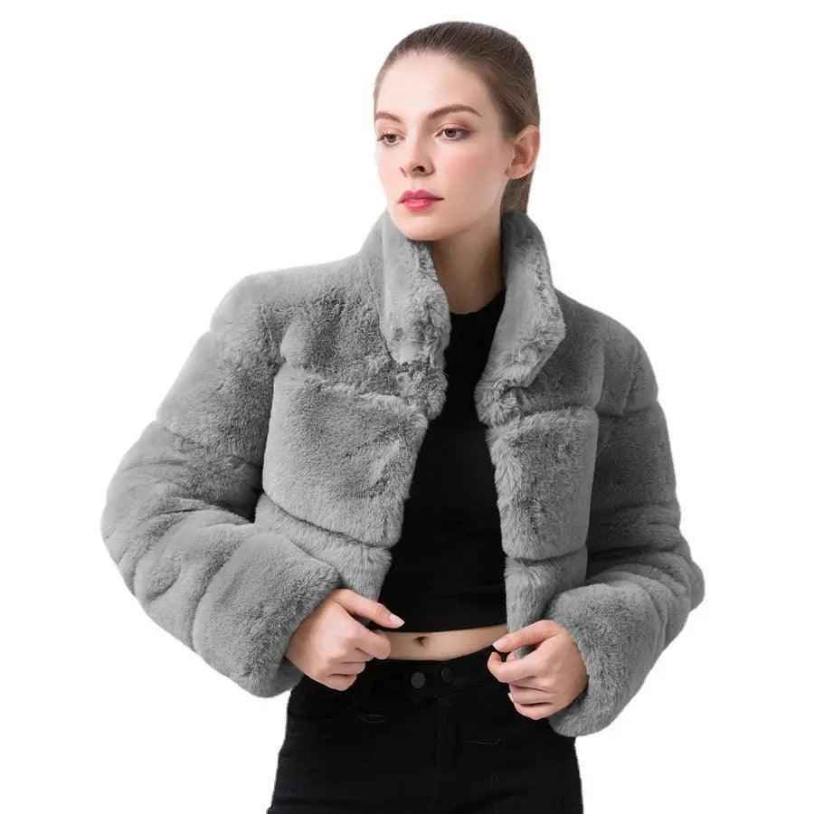 Chic Faux Fur jacket - MRC STOREtopMy StoreChic Faux Fur jacketMRC STORECJYD210212531EVGrayL