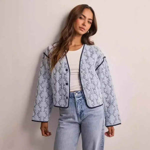 Printed Fashion Jacket - MRC STORETopMy StorePrinted Fashion JacketMRC STORECJYD210803103CXBlueL