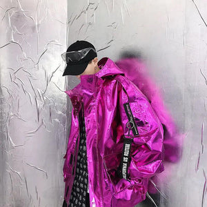 Shiny Loose Jacket - MRC STORETopMy StoreShiny Loose Jacket - MRC STOREMRC STORECJNSWTWY01682-Fuchsia-LFuchsiaL