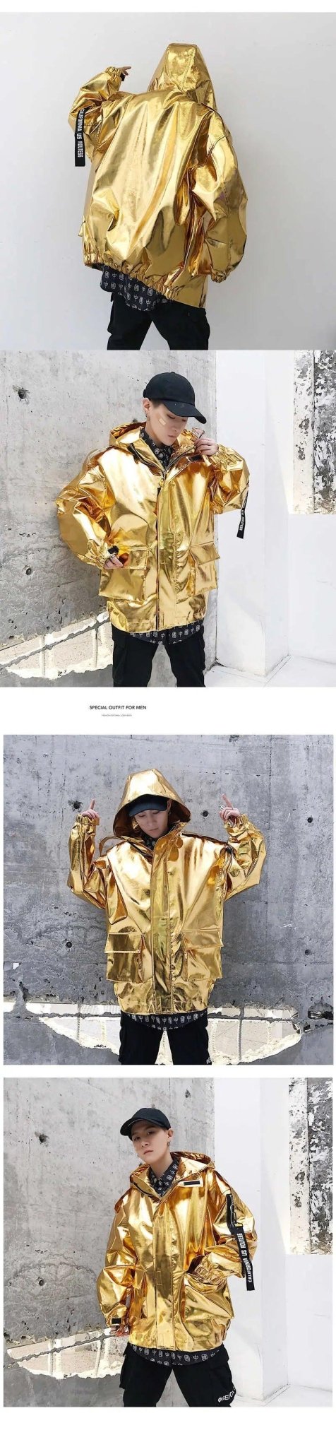 Shiny Loose Jacket - MRC STORETopMy StoreShiny Loose Jacket - MRC STOREMRC STORECJNSWTWY01682-Blue-LBlueL