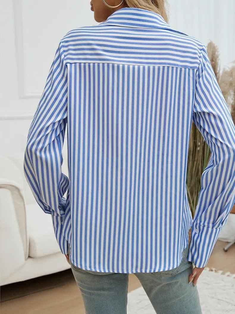 Striped Commuter Cardigan - MRC STORETopMy StoreStriped Commuter CardiganMRC STORECJYD210338111KPDark BlueL