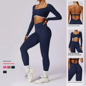 Spring Casual Contrast Color Yoga Suit - MRC STORETopMy StoreSpring Casual Contrast Color Yoga Suit - MRC STOREMRC STORECJDK200349023WDLong Sleeve Trousers BrownL