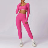 Spring Casual Contrast Color Yoga Suit - MRC STORETopMy StoreSpring Casual Contrast Color Yoga Suit - MRC STOREMRC STORECJDK200349027AZLong Sleeve Trousers Rose RedL