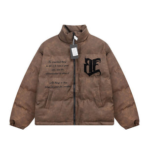 Men's Embroidered Jacket Letter Cotton - Padded - MRC STORETopMy StoreMen's Embroidered Jacket Letter Cotton - Padded - MRC STOREMRC STORECJYD196267602BYDark GrayL