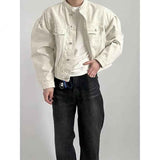 Lapel Loose Denim Jacket - MRC STORETopMy StoreLapel Loose Denim JacketMRC STORECJXZ208300516PKIvory White2XL