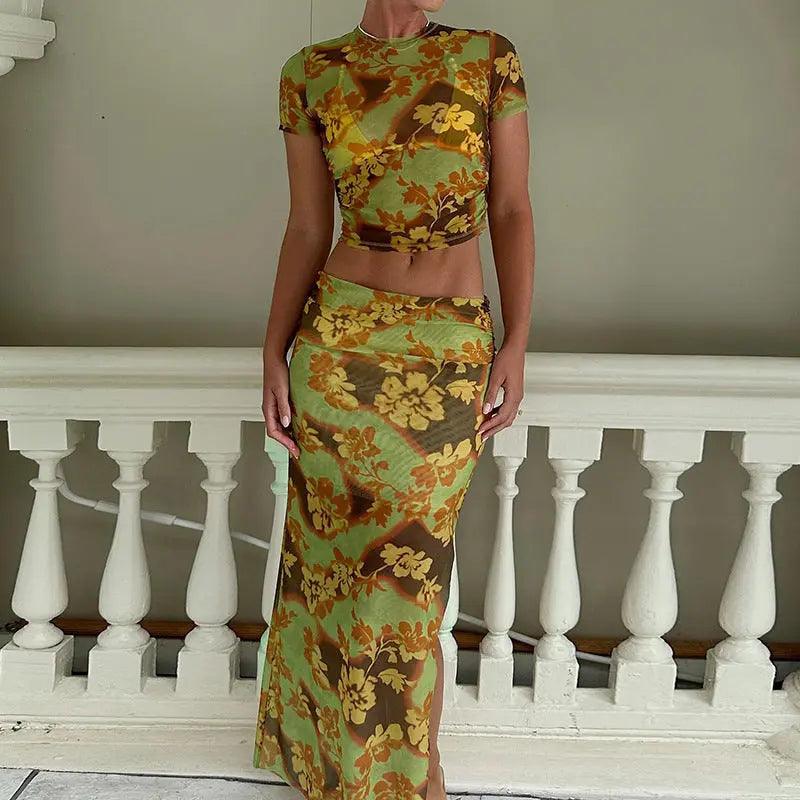 Elegant Floral Mesh Dress - MRC STORETopMy StoreElegant Floral Mesh Dress - MRC STOREMRC STORECJLS210935603CXColorL