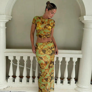 Elegant Floral Mesh Dress - MRC STORETopMy StoreElegant Floral Mesh Dress - MRC STOREMRC STORECJLS210935603CXColorL