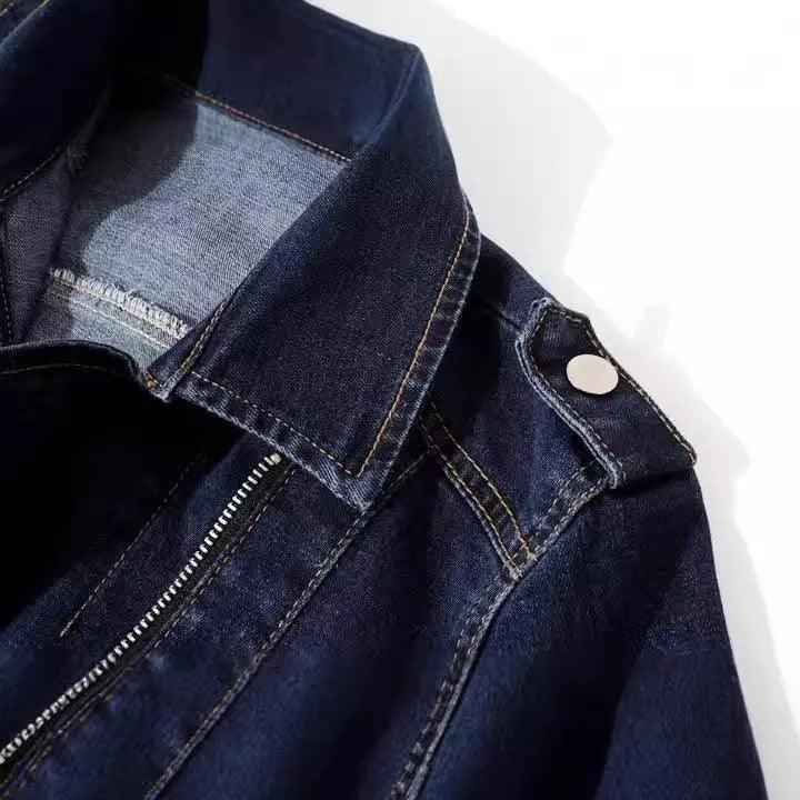 Slim Fit Denim Coat - MRC STORETopMy StoreSlim Fit Denim CoatMRC STORECJQB211049711KPLight Blue2XL