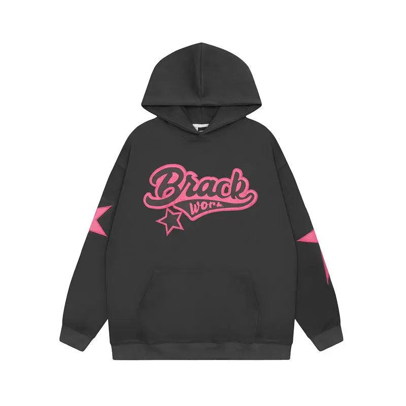 Embroidered Alphabet Hooded Sweater - MRC STORETopMy StoreEmbroidered Alphabet Hooded Sweater - MRC STOREMRC STORECJWY197910302BYDark GrayL