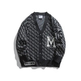 Jacquard Letter V - Neck Fashion Cardigan Sweater - MRC STORETopMy StoreJacquard Letter V - Neck Fashion Cardigan Sweater - MRC STOREMRC STORECJYH149541308HSDark Grey2XL