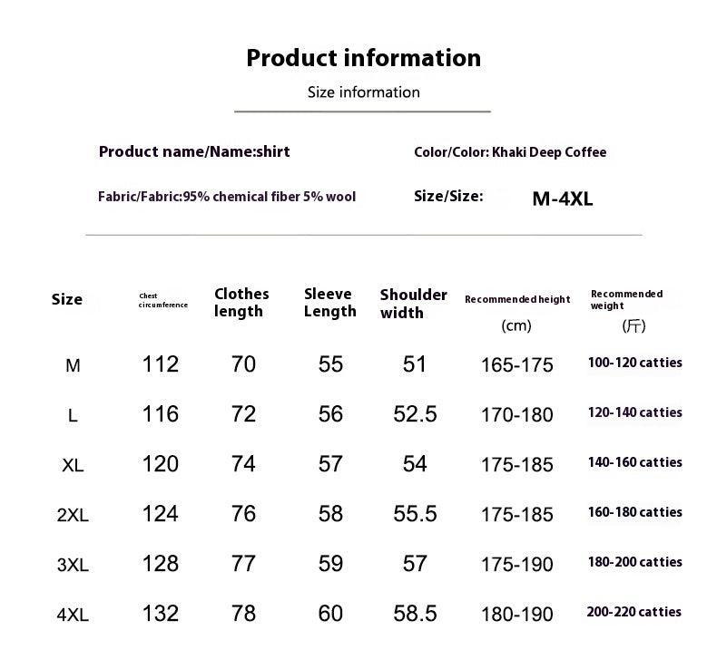 Heavy Woolen Men's Plaid Jacket for Autumn and Winter - MRC STORETopMy StoreHeavy Woolen Men's Plaid Jacket for Autumn and Winter - MRC STOREMRC STORECJDS211217310JQKhaki2XL