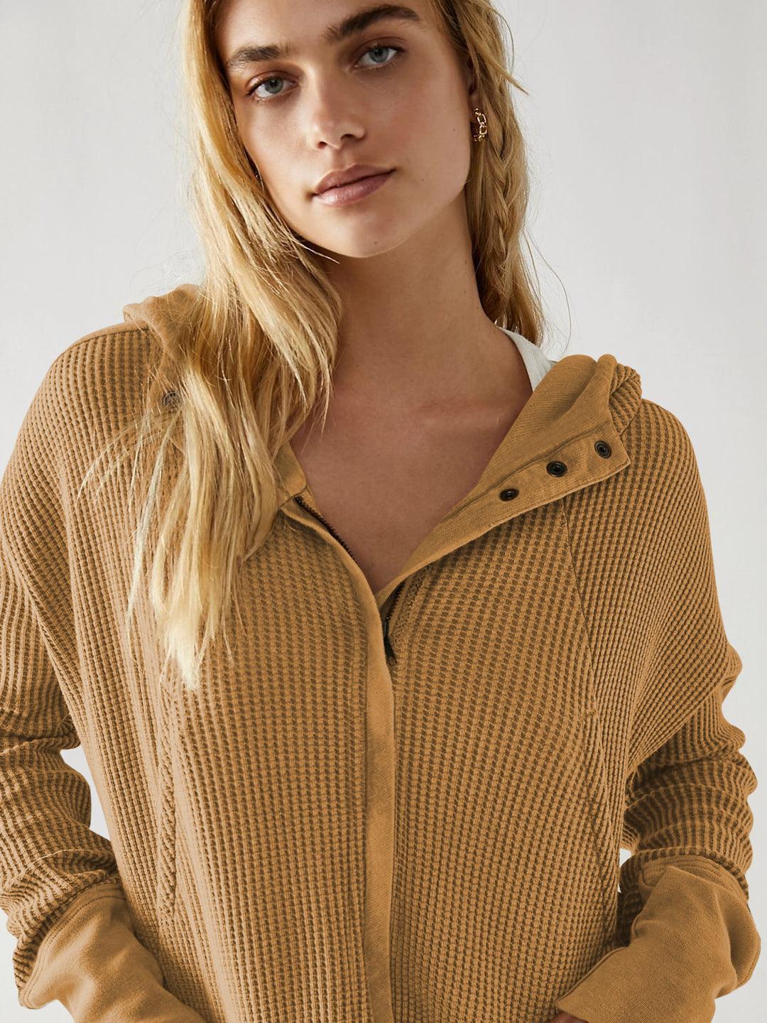 Patchwork Zipper Cardigan - MRC STORETopMy StorePatchwork Zipper Cardigan - MRC STOREMRC STORECJWY208814911KPEWLA029 BeigeL