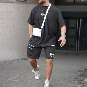 Casual T-shirt Shorts Set - MRC STORETopMy StoreCasual T-shirt Shorts Set - MRC STOREMRC STORECJTW180400902BYGrayL