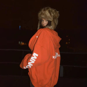Trendy Letter Print Sweatshirt Coat - MRC STORETopMy StoreTrendy Letter Print Sweatshirt Coat - MRC STOREMRC STORECJWY211548206FUOrangeL