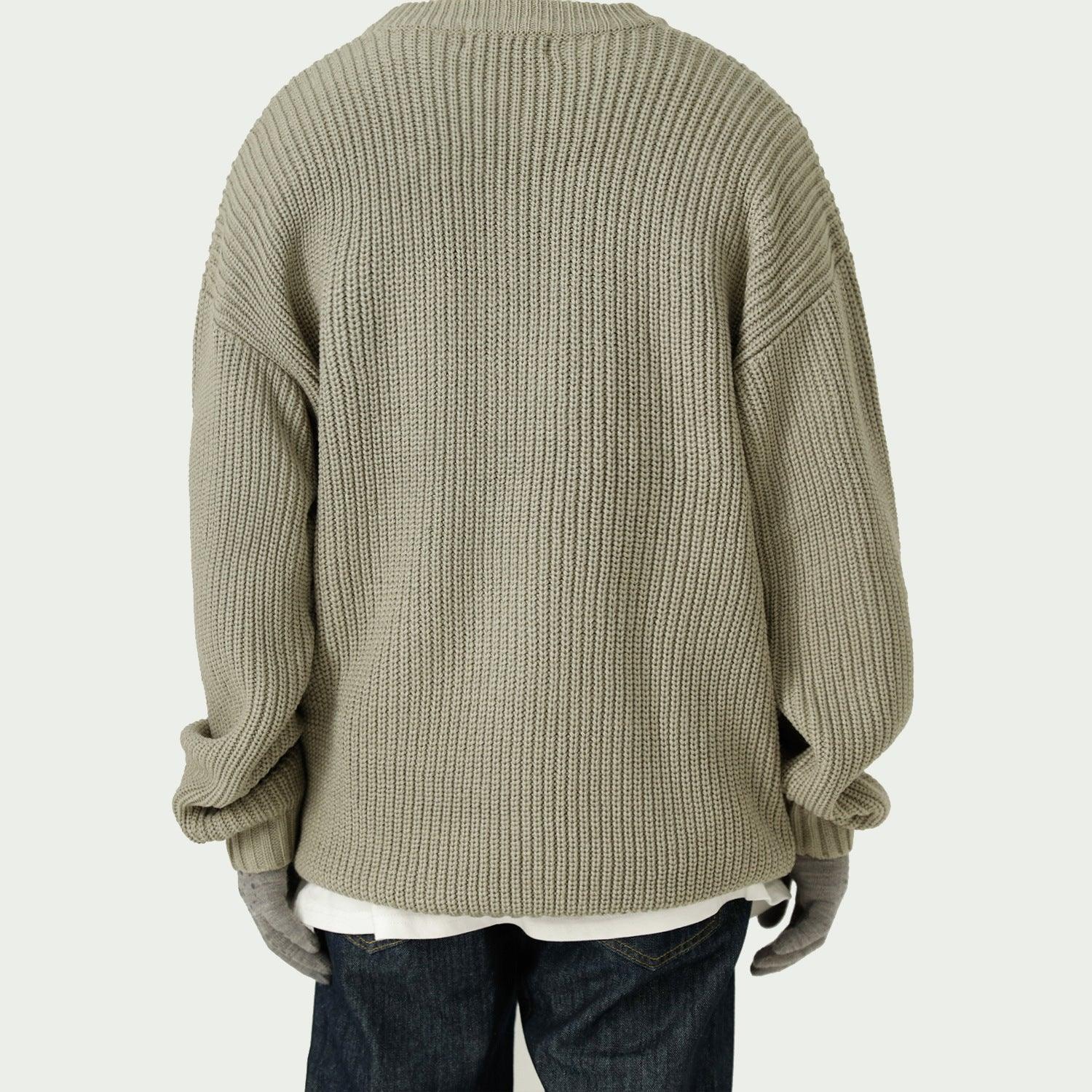 Solid Color Loose Knit Round Neck Letter Sweater - White, Khaki, Green - MRC STORETopMy StoreSolid Color Loose Knit Round Neck Letter Sweater - White, Khaki, Green - MRC STOREMRC STORECJNSWTWY04941-Green-LGreenL