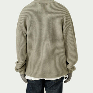 Solid Color Loose Knit Round Neck Letter Sweater - White, Khaki, Green - MRC STORETopMy StoreSolid Color Loose Knit Round Neck Letter Sweater - White, Khaki, Green - MRC STOREMRC STORECJNSWTWY04941-Green-LGreenL