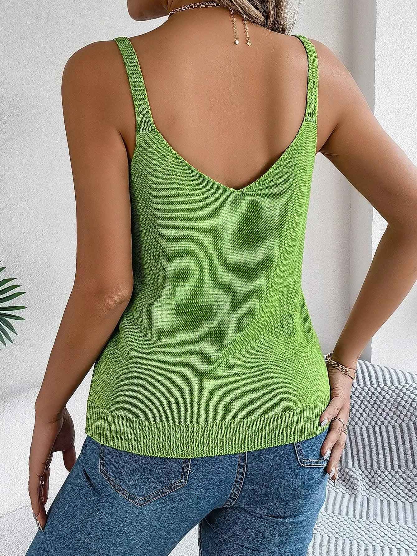 V - Neck Metal Buckle Sweater - MRC STORETopMy StoreV - Neck Metal Buckle SweaterMRC STORECJMY210204403CXWhiteL