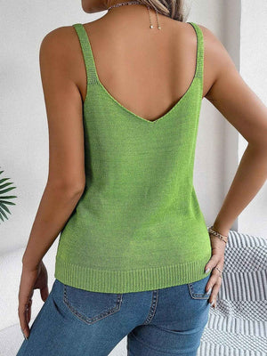 V - Neck Metal Buckle Sweater - MRC STORETopMy StoreV - Neck Metal Buckle SweaterMRC STORECJMY210204403CXWhiteL