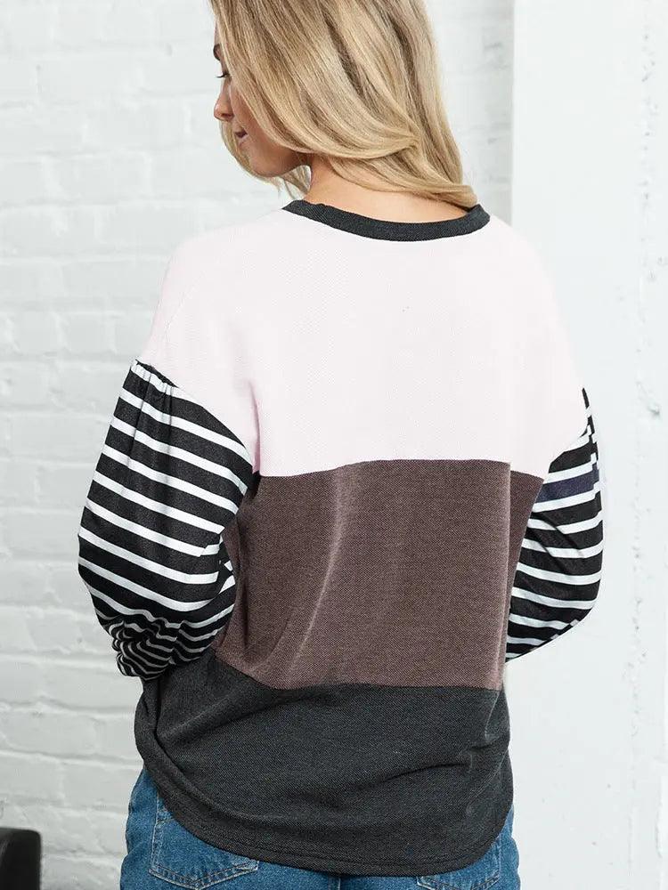 Striped Splicing Knit sweater - MRC STORETopMy StoreStriped Splicing Knit sweater - MRC STOREMRC STORECJMY197783803CXLC25123051 ColorL