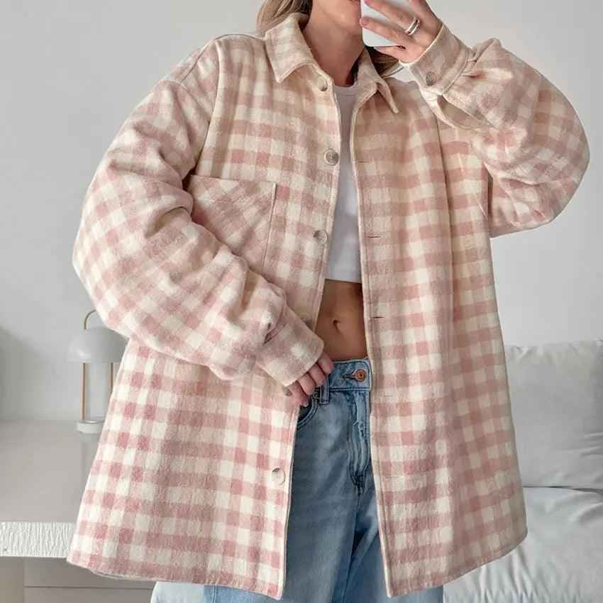 Plaid Loose Fashion Coat - MRC STORETopMy StorePlaid Loose Fashion CoatMRC STORECJQB210713303CXPlaidL