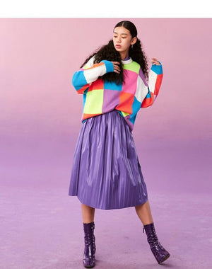Colorful long pullover sweater - MRC STORETopMy StoreColorful long pullover sweater - MRC STOREMRC STORECJNSSYMY00380-Rainbow color-LRainbow colorL