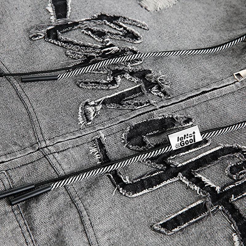 Irregular Stitching Hooded Denim Jacket for Women - MRC STORETopMy StoreIrregular Stitching Hooded Denim Jacket for Women - MRC STOREMRC STORECJXZ211075902BYShadow GrayL