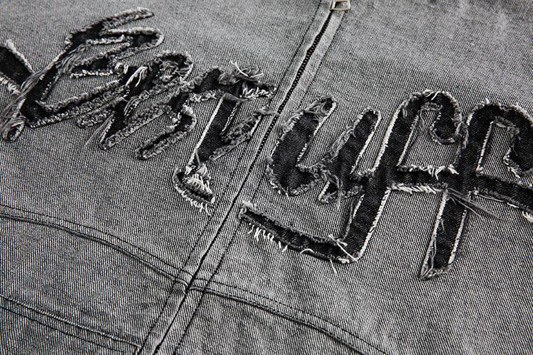 Irregular Stitching Hooded Denim Jacket for Women - MRC STORETopMy StoreIrregular Stitching Hooded Denim Jacket for Women - MRC STOREMRC STORECJXZ211075902BYShadow GrayL