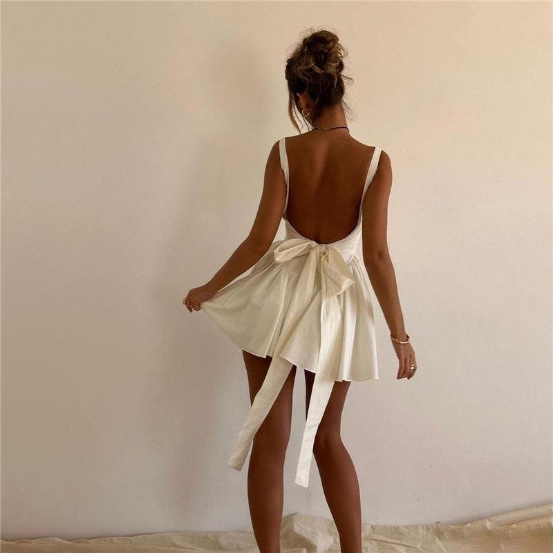 Elegant Backless Lace - Up Party Dress - MRC STORETopMy StoreElegant Backless Lace - Up Party Dress - MRC STOREMRC STORECJLY178237503CXWhiteL