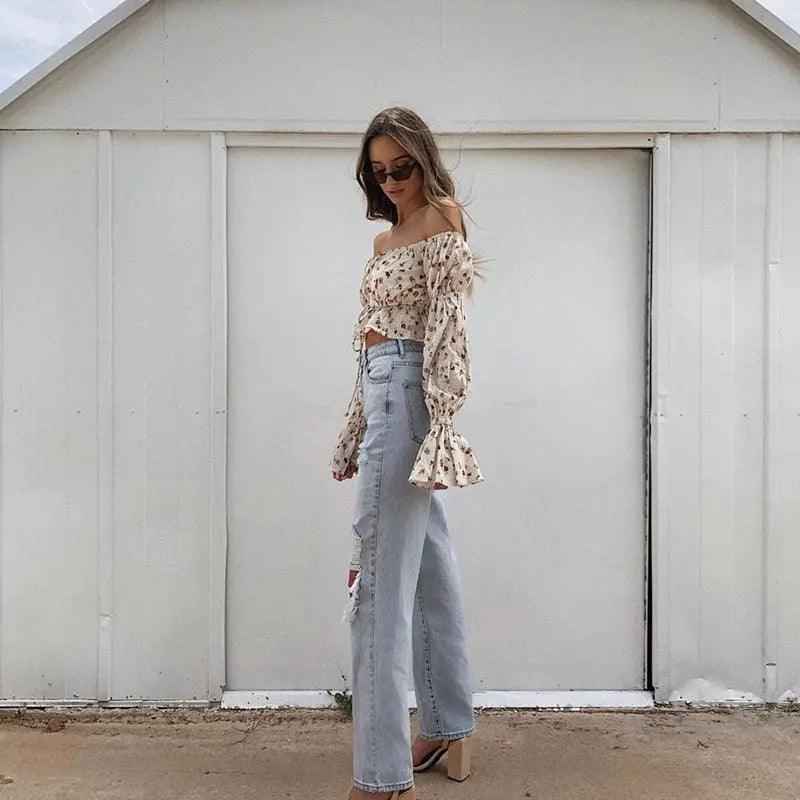 Floral sleeve shirts - MRC STOREtopMy StoreFloral sleeve shirtsMRC STORECJNSSYCS04702-White-LWhiteL