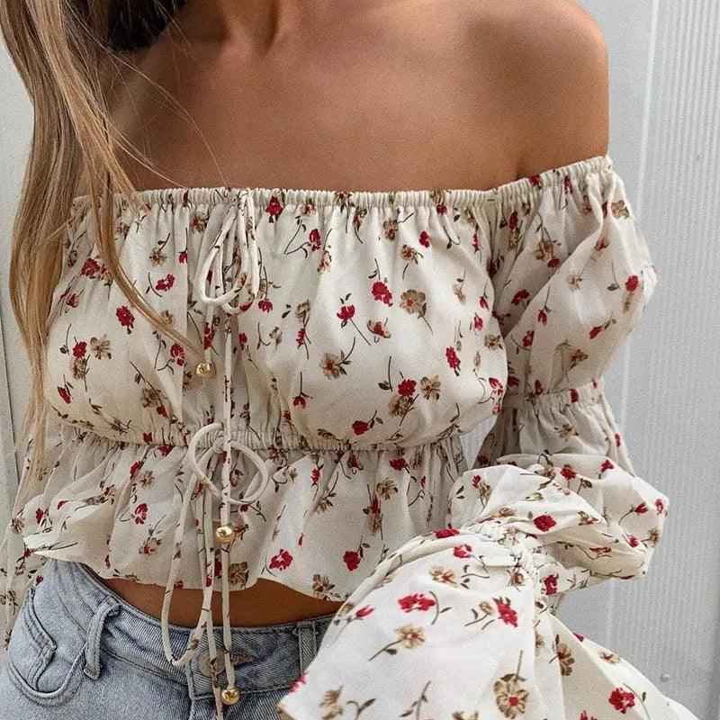 Floral sleeve shirts - MRC STOREtopMy StoreFloral sleeve shirtsMRC STORECJNSSYCS04702-White-LWhiteL